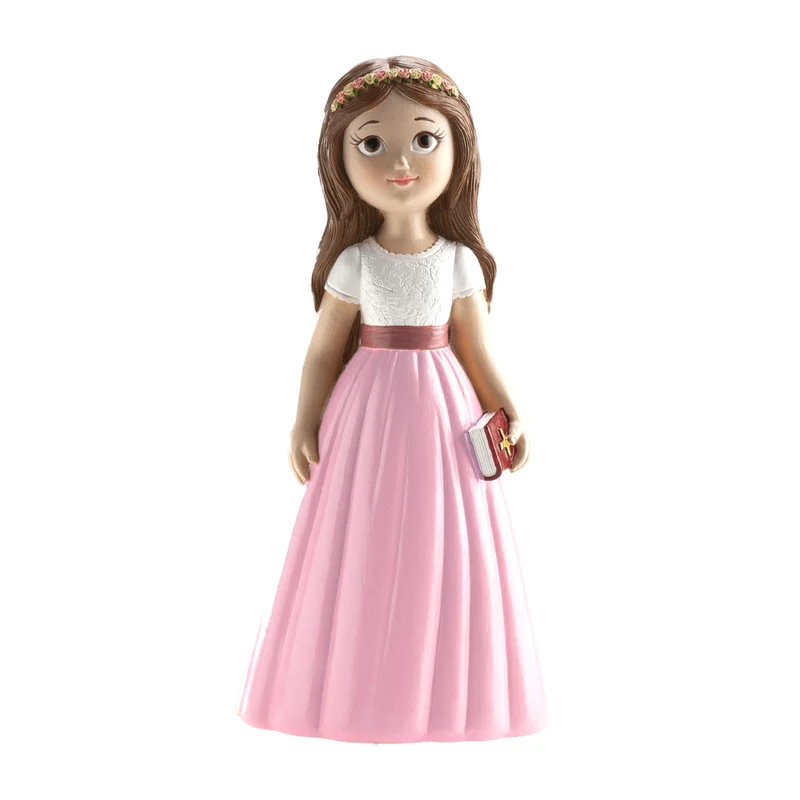NIÑA COMUNIÓN FALDA ROSA 16CM