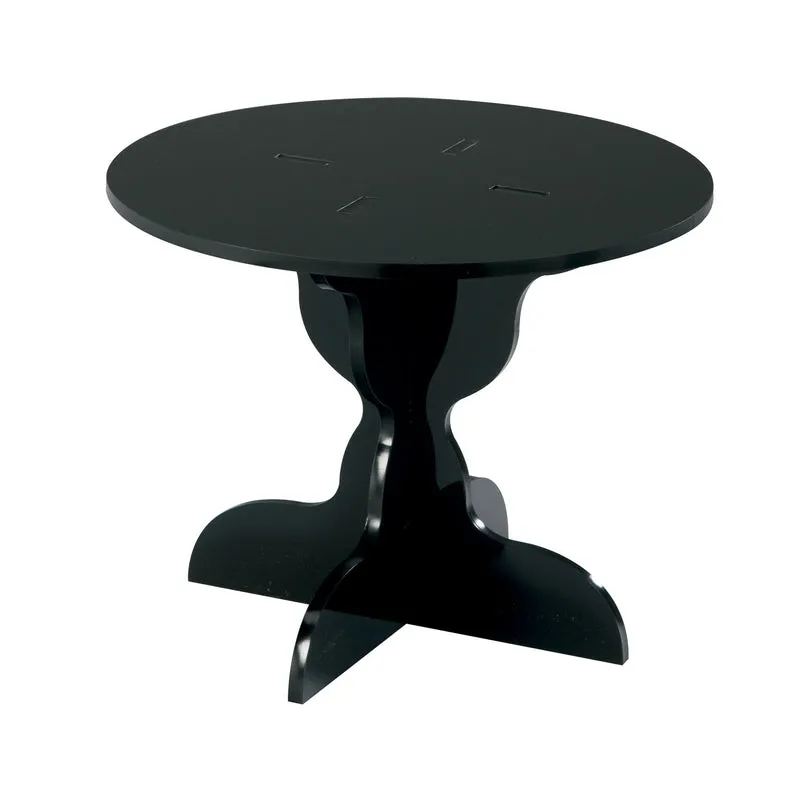 MINI SOPORTE PLEXIGLAS NEGRO Ø 21CM H 16.3CM