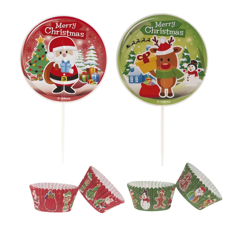 KIT DECORACIÓN CÁPSULAS Y TOPPERS NAVIDAD