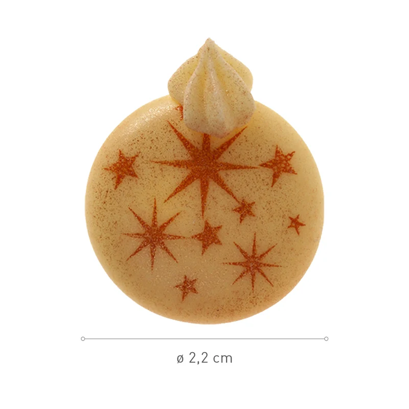 DECORACIÓN AZÚCAR BOLAS DE NAVIDAD Ø 22MM