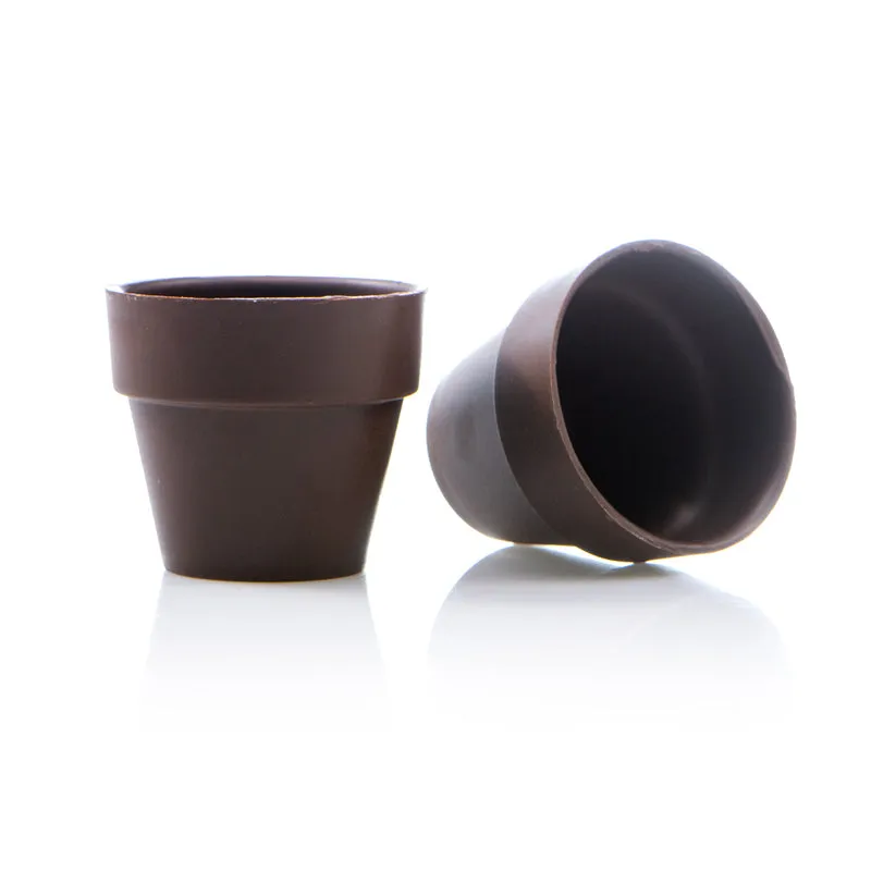 MACETERO CHOCOLATE NEGRO GRANDE H55MM