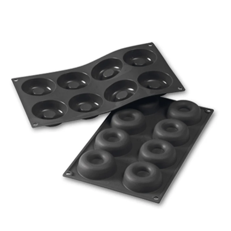 MOLDE SILICONA PARA 8 SAVARINS Ø 65 MM H 21 MM