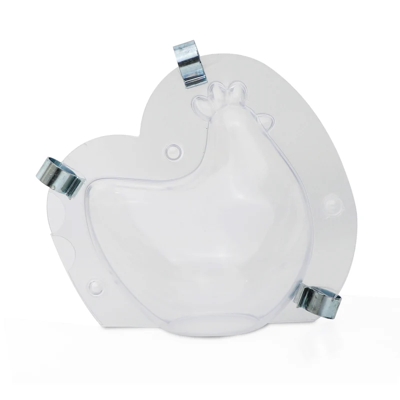 MOLDE PLÁSTICO TERMOFORMADO GALLINA 3D 108X75H120MM | 90GR