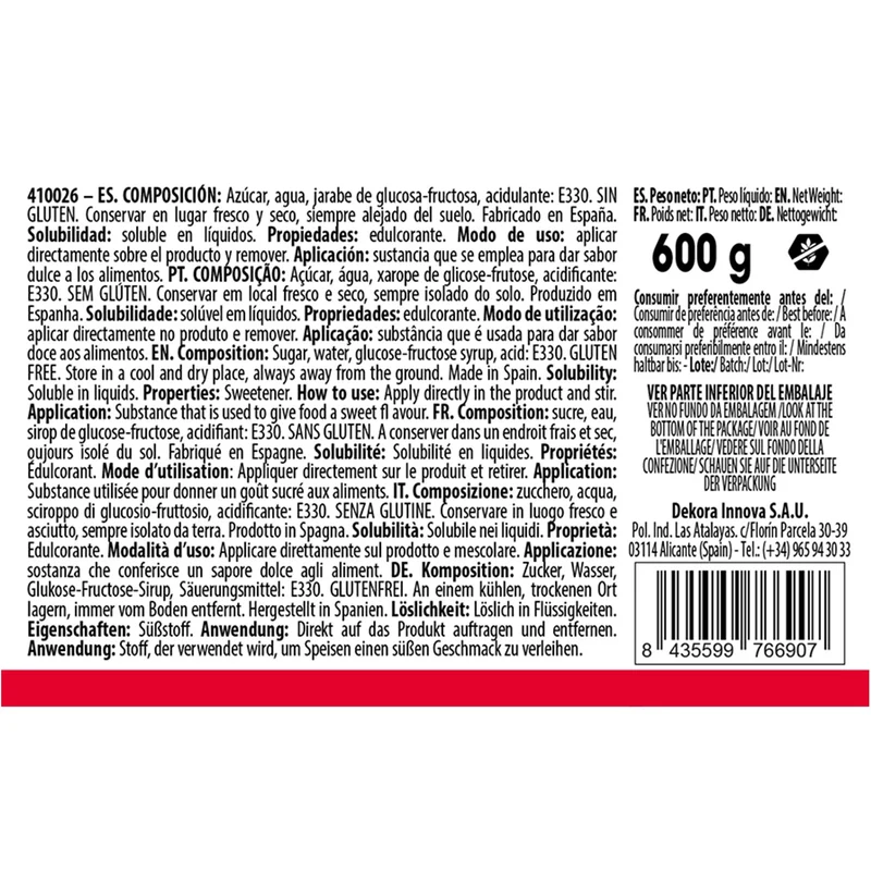 AZÚCAR INVERTIDO 600GR