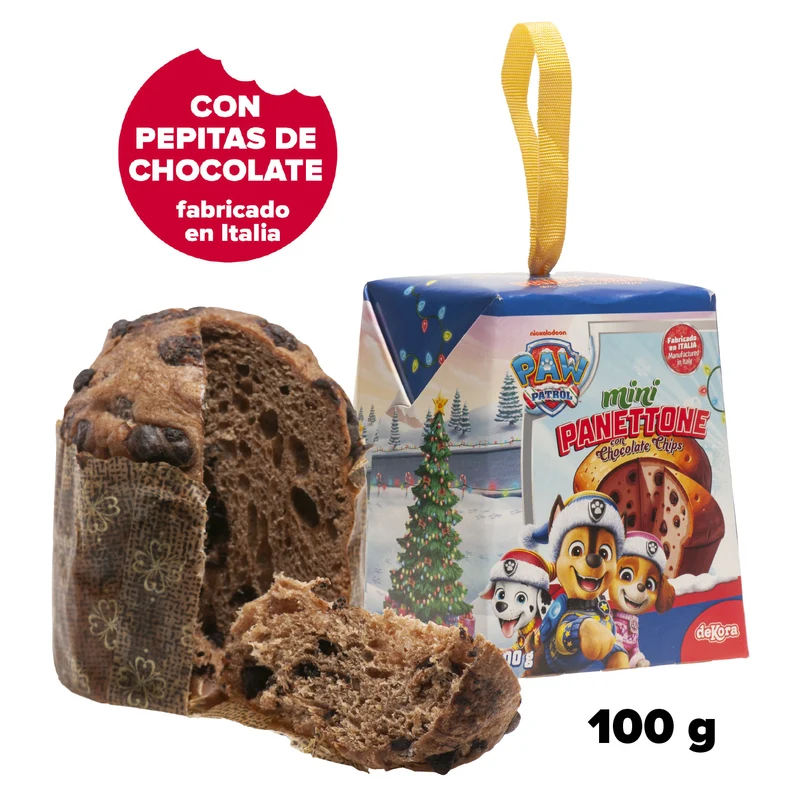 PANETTONE CON CHOCOLATE PAW PATROL 100GR