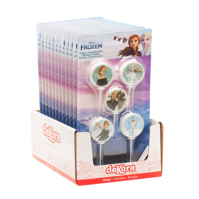 VELAS DE CUMPLEAÑOS FROZEN Ø 3CM