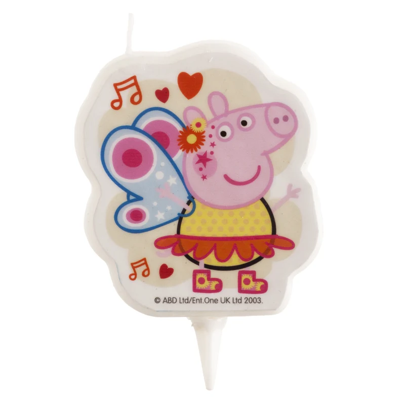 VELA CUMPLEAÑOS 2D PEPPA PIG 7,5CM