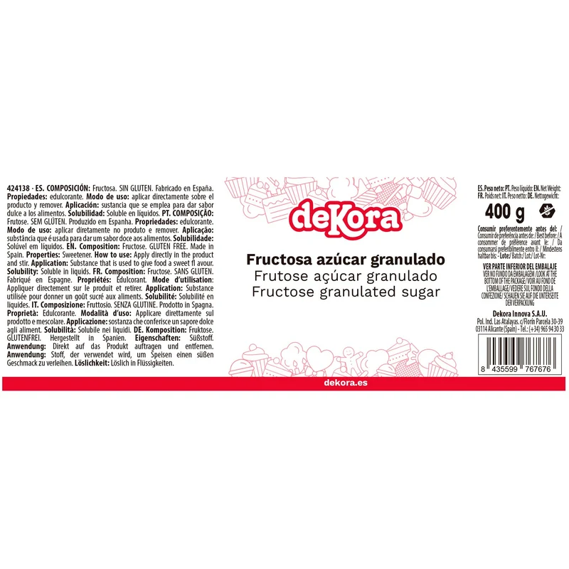 FRUCTOSA 400 GR
