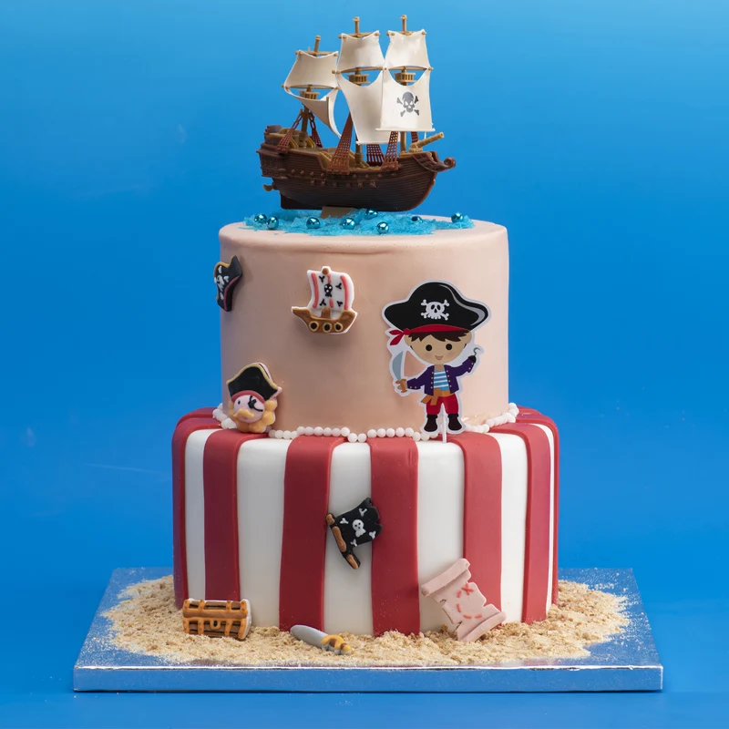 DECORACIÓN AZÚCAR PIRATAS 8 DISEÑOS