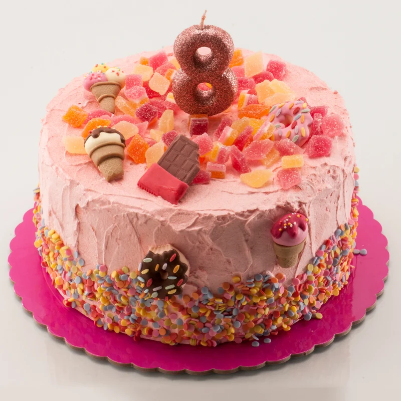 DECORACIÓN AZÚCAR 3D "DULCES" 3 x 4 CM