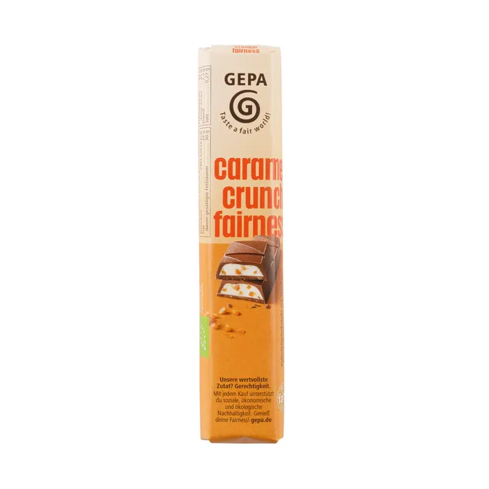 GEPA Fairetta Biologica Cioccolato al Latte e Caramello Croccante