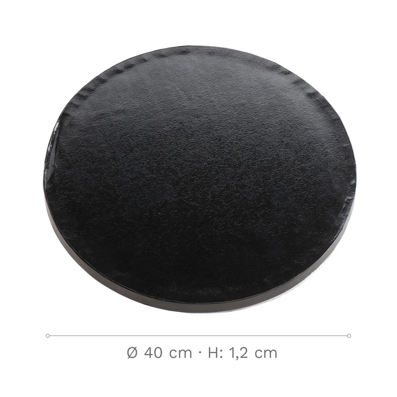 BASE DE TARTA REDONDA NEGRA Ø 40CM H1.2CM