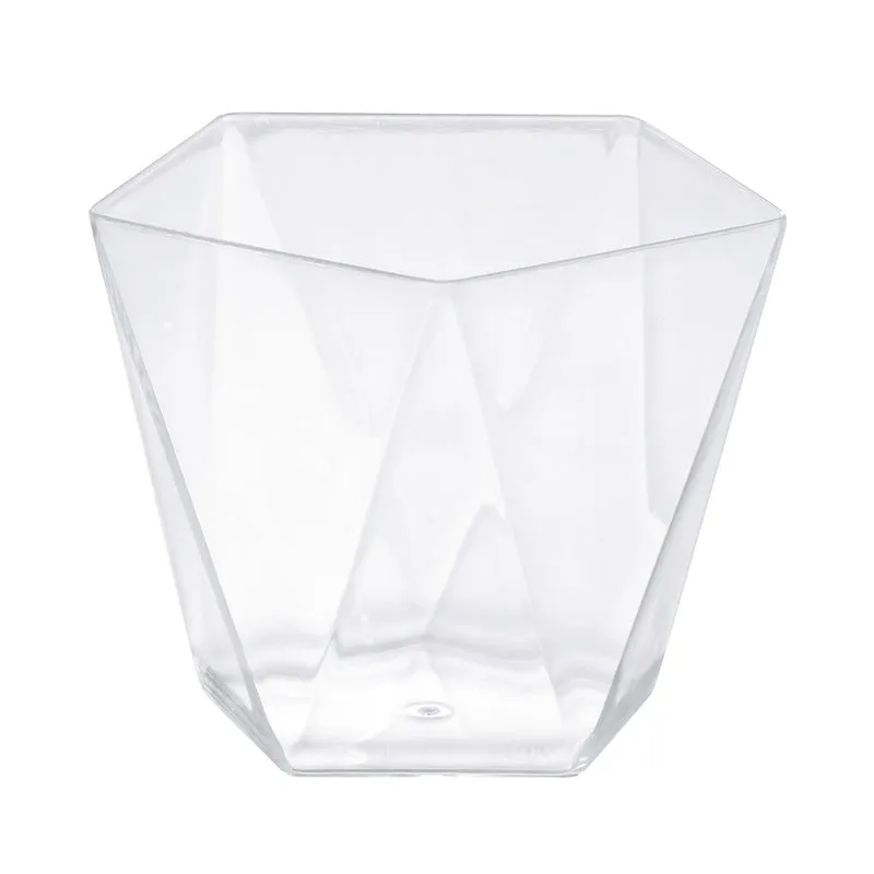 VASITO PLASTICO PENTA Ø 72 H56MM | CAP. 120ML