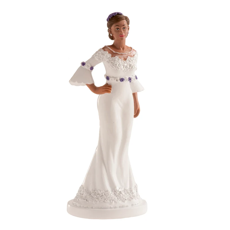 FIGURA DE BODA MUJER "GLAMOUR" 16 CM