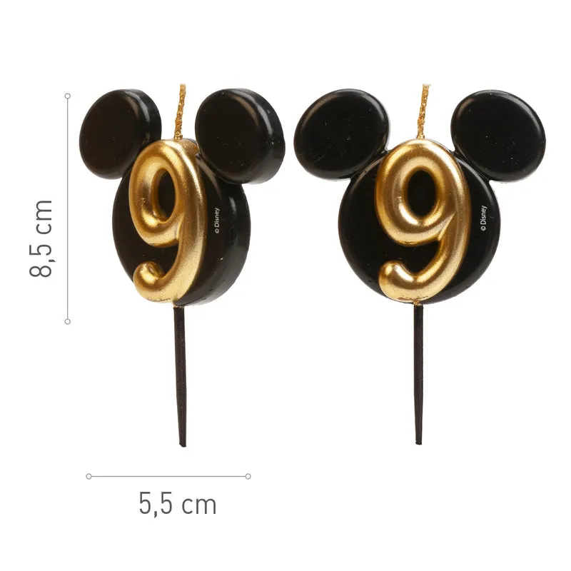 VELAS DE CUMPLEAÑOS OREJAS MICKEY MOUSE 8.5 CM | Nº9
