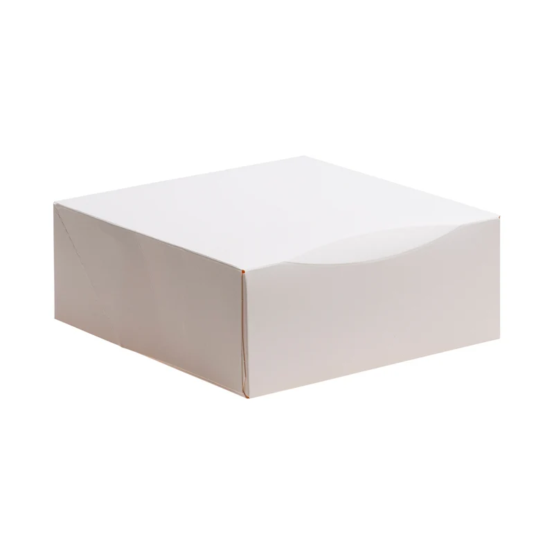 CAJA TARTA BLANCA CARTÓN 23X23X10CM
