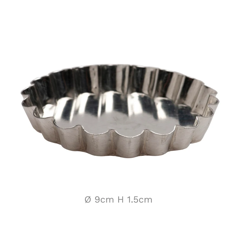 BLISTER 12 MOLDES REDONDOS TARTALETAS Ø 9CM H 1,5CM