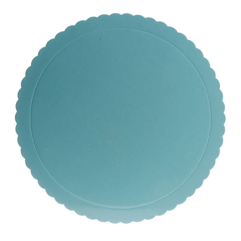 PLATO REDONDO PARA TARTA AZUL BORDE ONDULADO Ø 30 CM H 3 MM