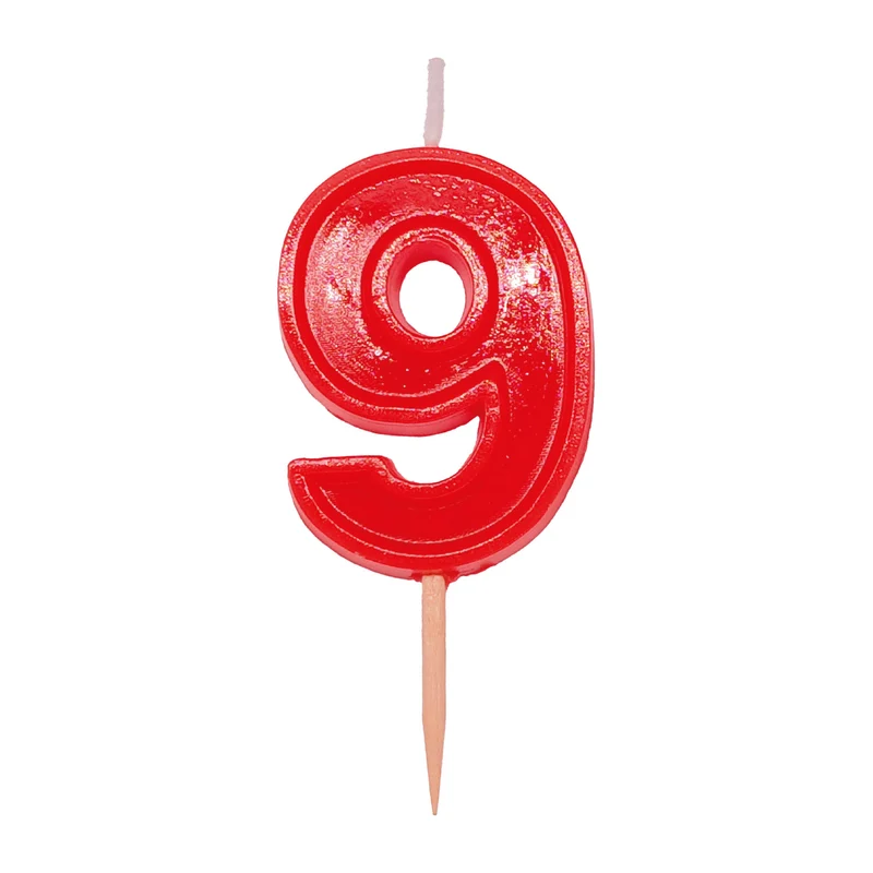 12 VELAS NUMERO 9 HELVET