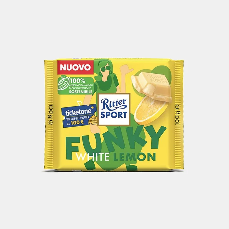 Ritter Sport Funky White Lemon
