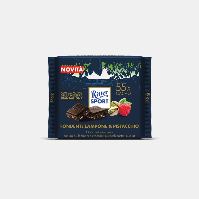Ritter Sport Fondente Lampone e Pistacchio