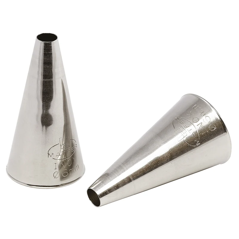 2 BOQUILLA LISA ACERO INOXIDABLE 11MM