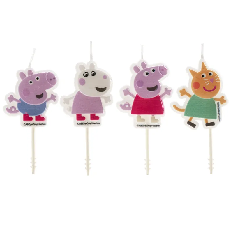 VELAS CUMPLEAÑOS PEPPA PIG 4UD
