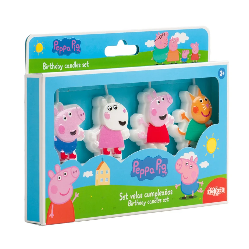 VELAS CUMPLEAÑOS PEPPA PIG 4UD