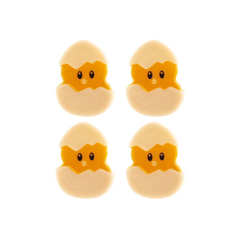 POLLITO CHOCOLATE BLANCO PASCUA 28X37MM