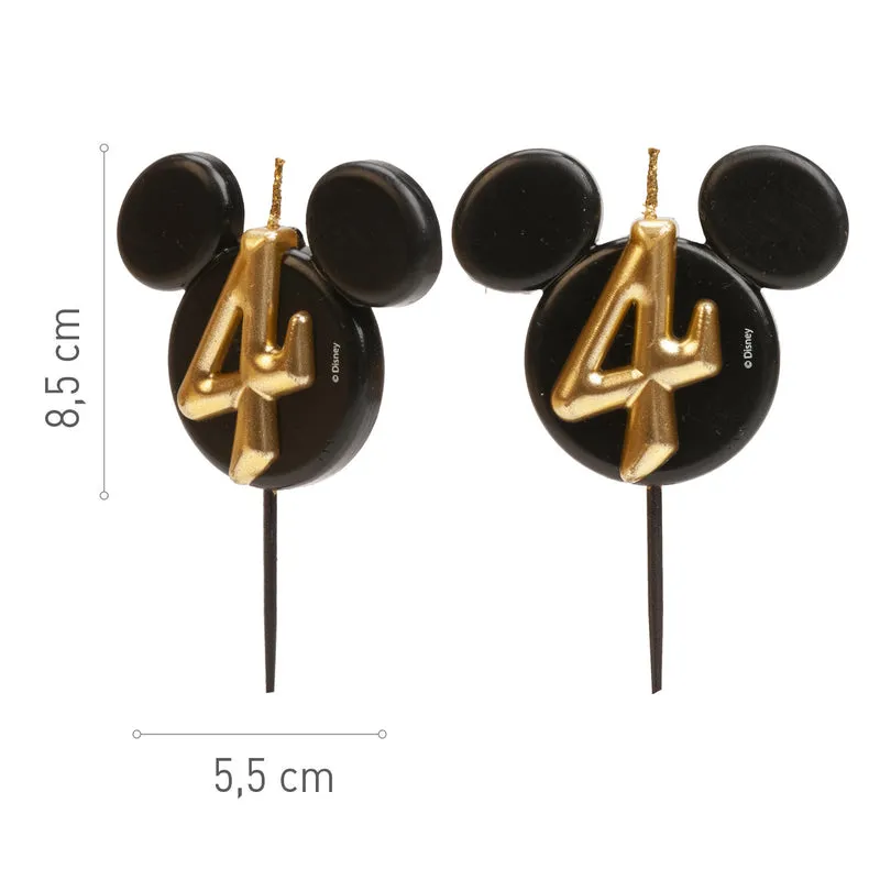 VELAS DE CUMPLEAÑOS OREJAS MICKEY MOUSE 8.5 CM | Nº4