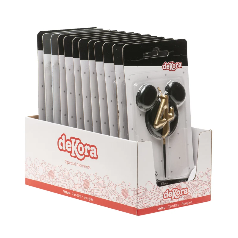 VELAS DE CUMPLEAÑOS OREJAS MICKEY MOUSE 8.5 CM | Nº4