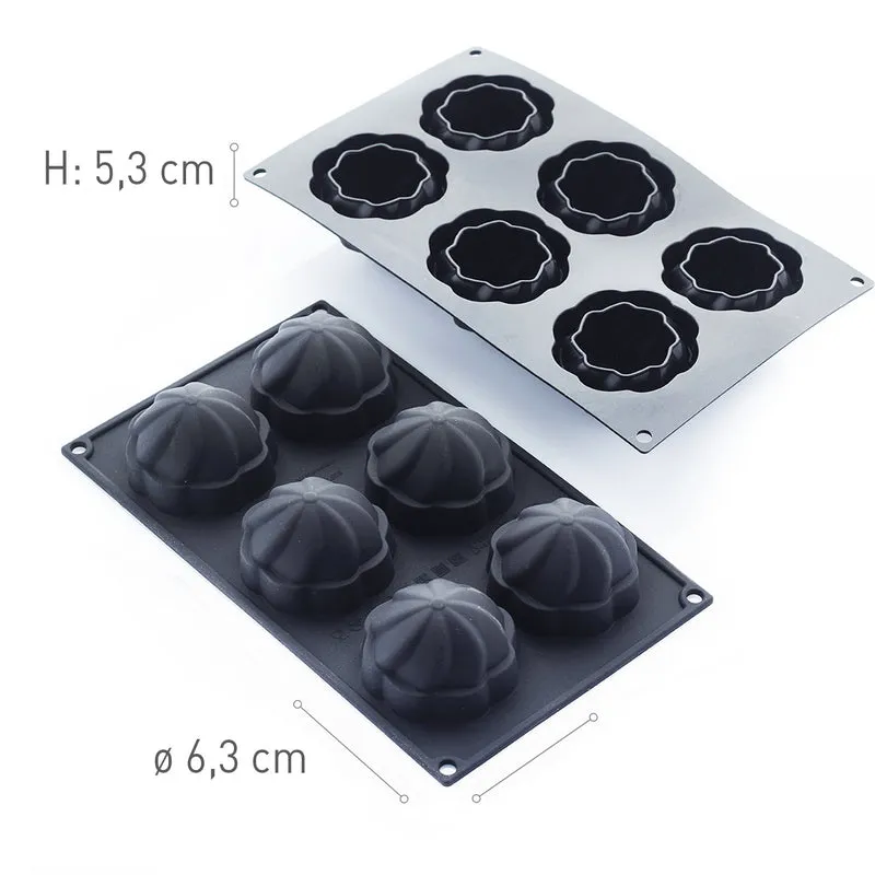 6 MOLDES HARMONY 63X63 H53 MM