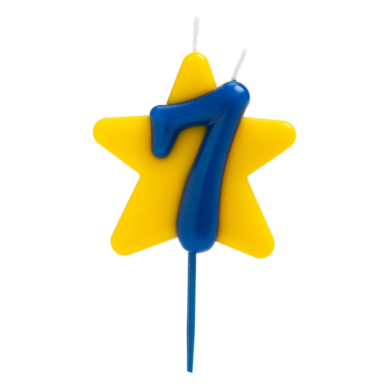 VELA CUMPLEAÑOS SOLIDARIA ESTRELLA DOBLE DESEO | Nº7