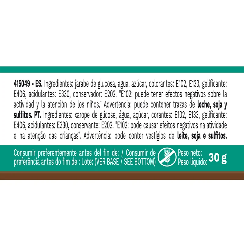 6 COLORANTES EN GEL HIDROSOLUBLE VERDE 30G
