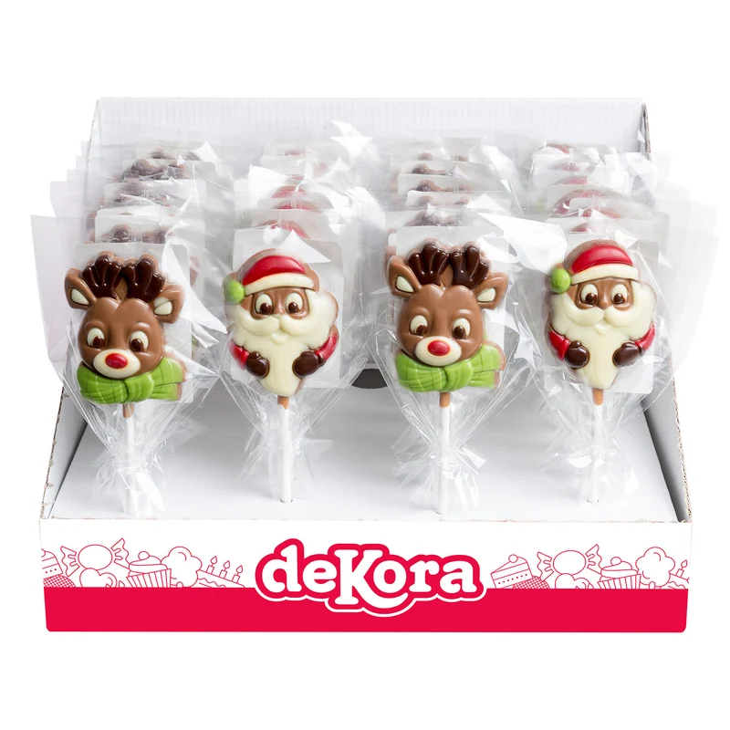 PIRULETAS CHOCOLATE NAVIDAD 20GR 2 MODELOS SURT.