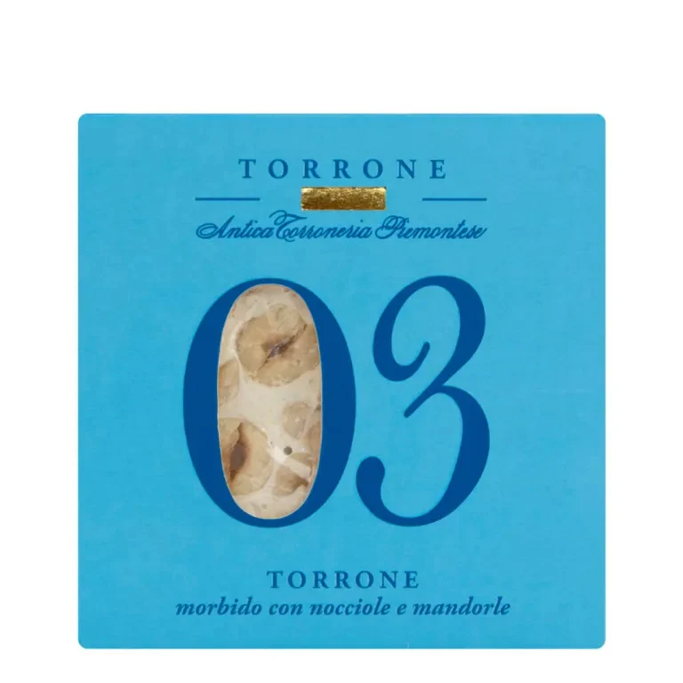 Antica Torroneria Piemontese N. 3 Torrone Morbido Nocciole e Mandorle