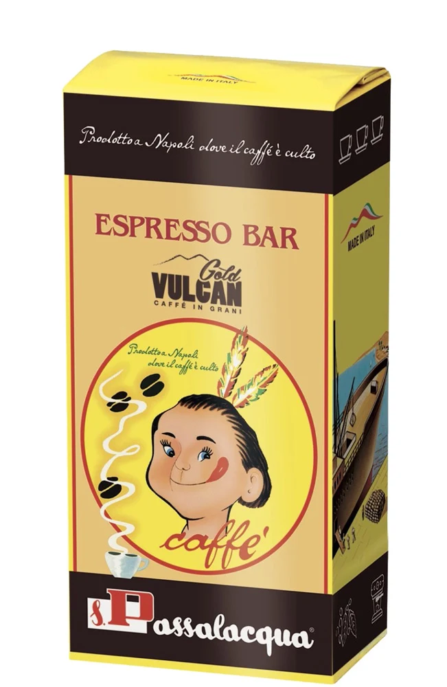 Passalacqua Espresso Bar Gold Vulcan