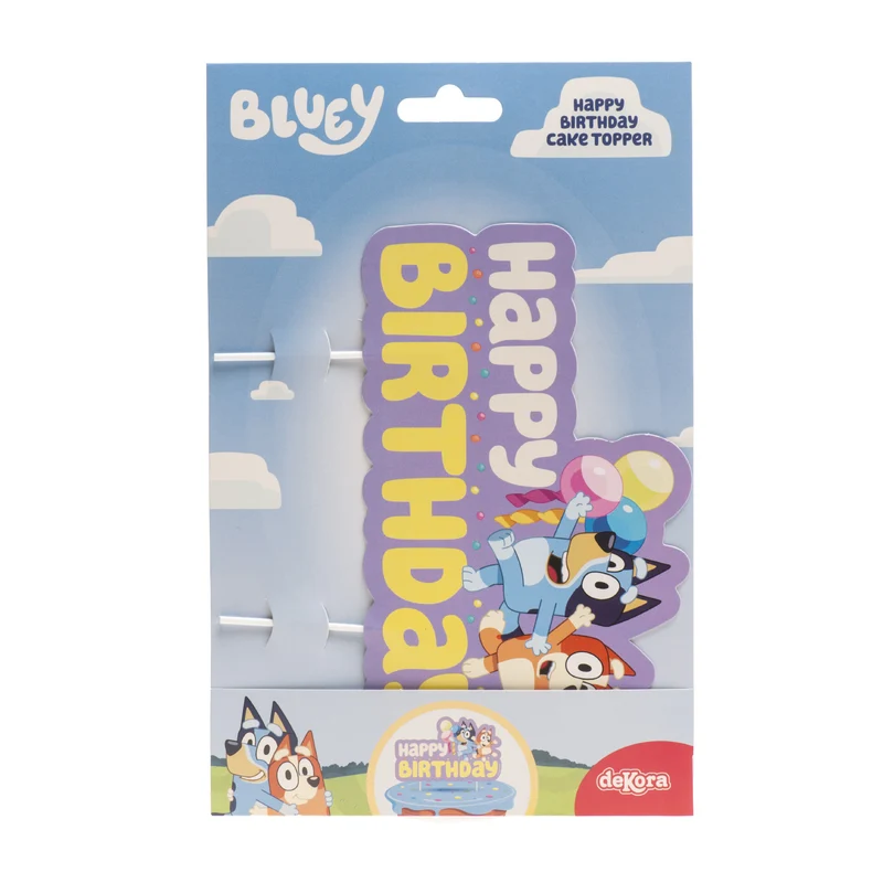 CAKE TOPPERS PAPEL BLUEY Y BINGO 16.5CM