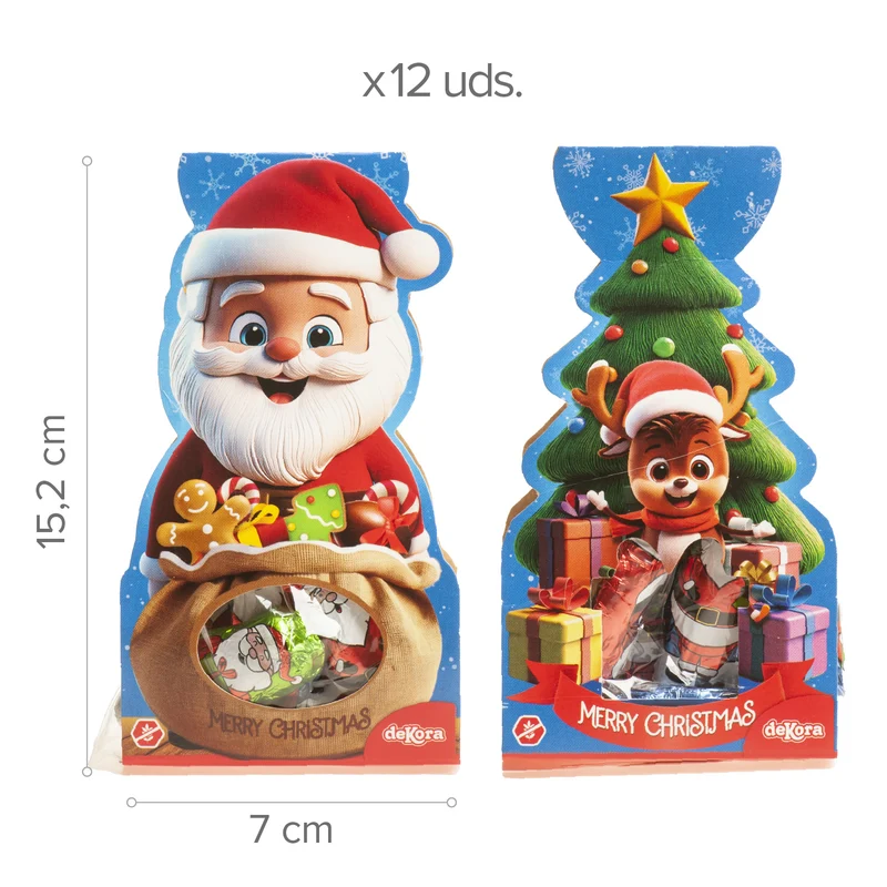 SURTIDO NAVIDEÑO PAPÁ NOEL Y RENO 58GR