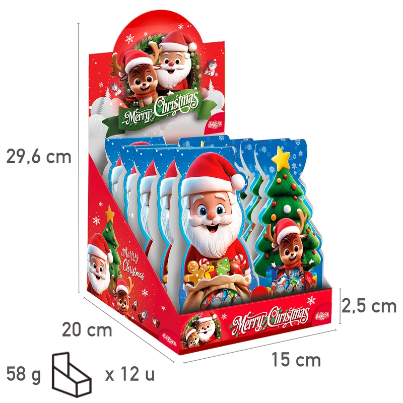 SURTIDO NAVIDEÑO PAPÁ NOEL Y RENO 58GR