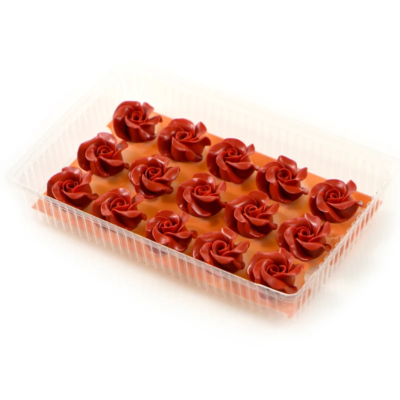 ROSA DE CHOCOLATE ROJA 45 x 30MM