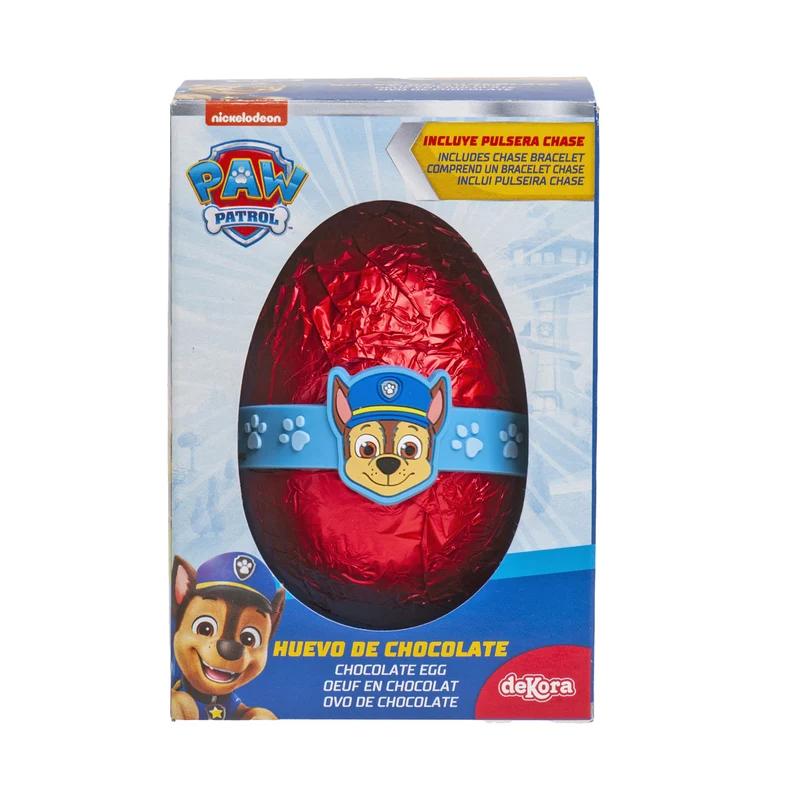 HUEVO CHOCOLATE CON PULSERA CHASE 55GR