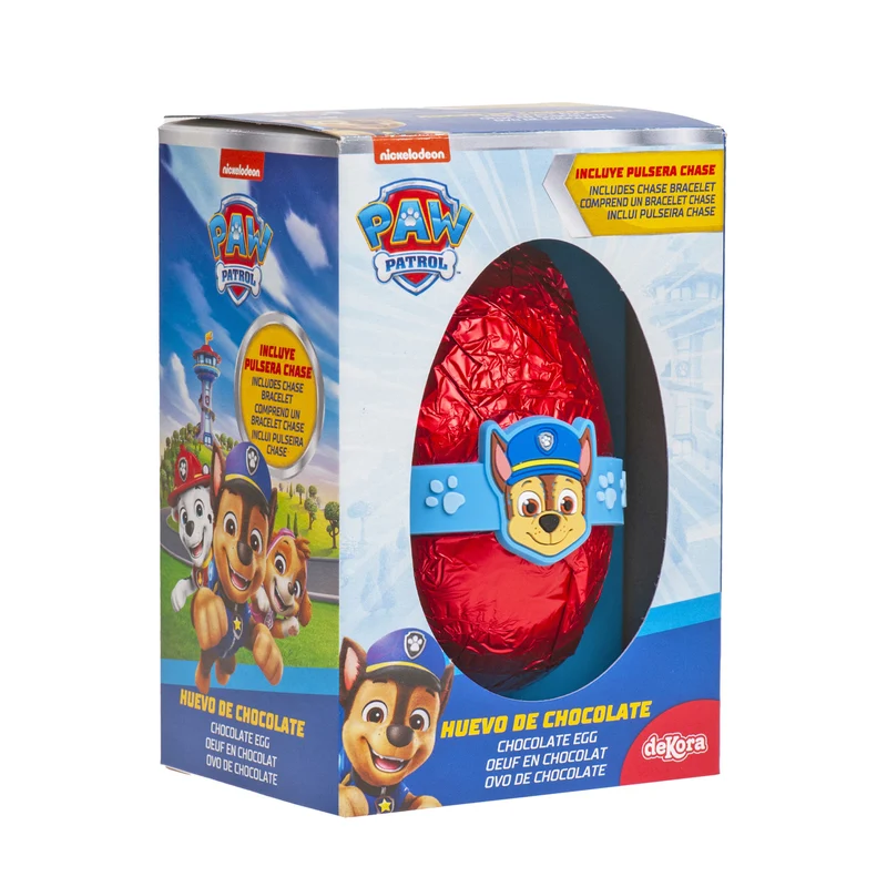 HUEVO CHOCOLATE CON PULSERA CHASE 55GR