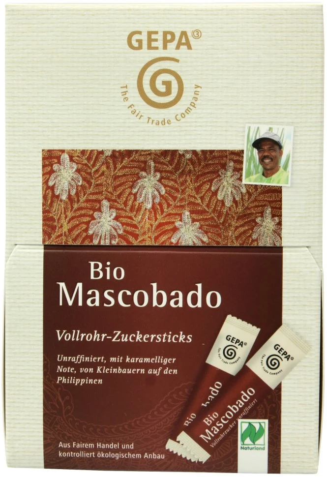 GEPA Zucchero di Canna Bio Mascobado Sticks