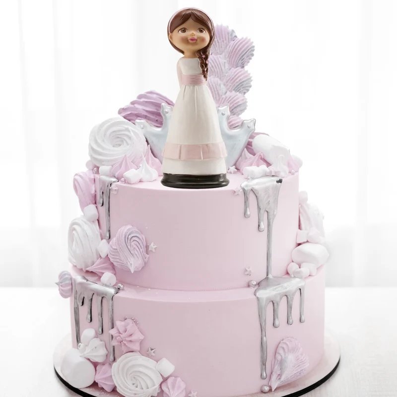 FIGURA TARTA COMUNIÓN NIÑA MARINERA 15 CM