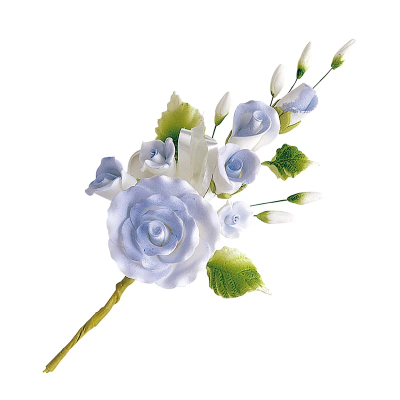 RAMOS DE FLORES PASTILLAJE COLORES SURTIDOS 14CM