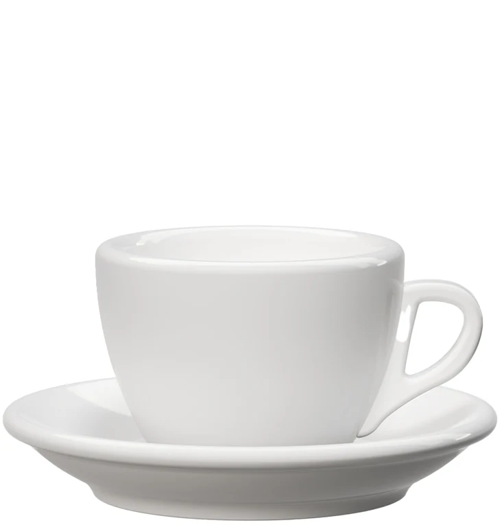 Club House - Tazza Cappuccino Bianca a Pareti Spesse