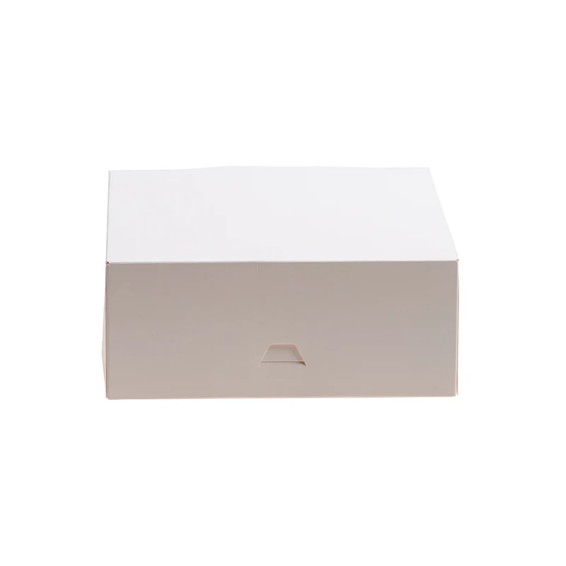 CAJA TARTA BLANCA CARTÓN 16X16X8CM
