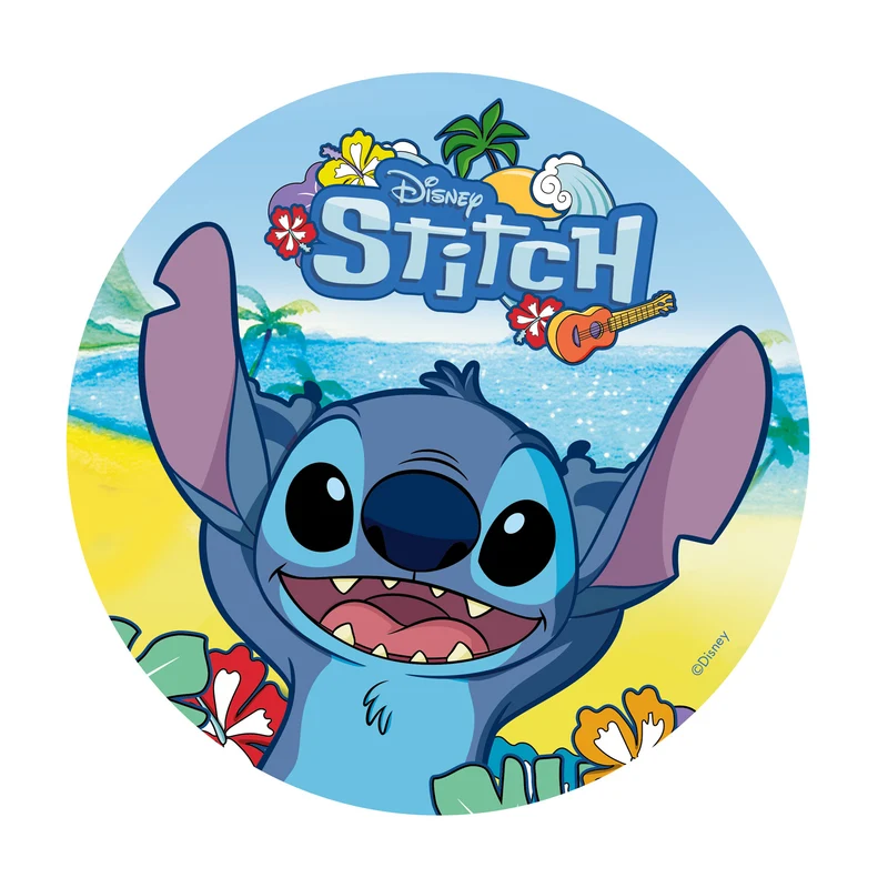 DISCO COMESTIBLE TARTA STITCH 20CM