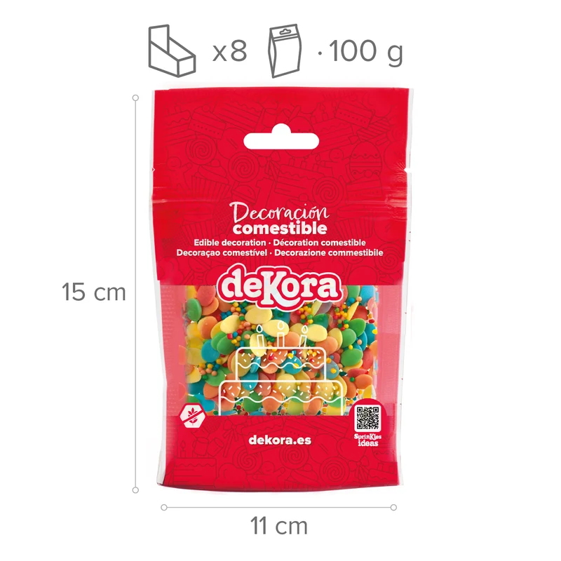 SPRINKLE MIX HUEVOS Y MANÁ COLORES 100G